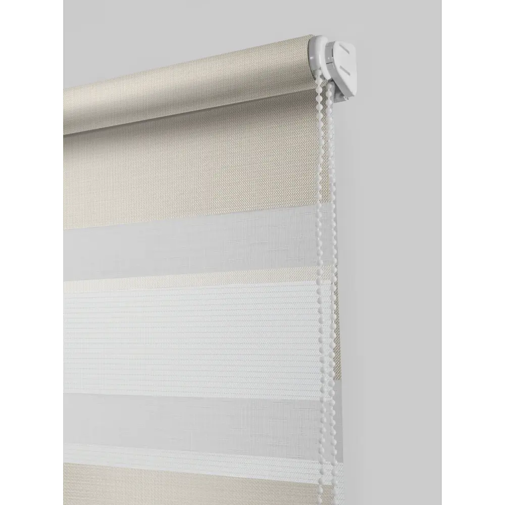 Штора рулонная день-ночь Порто 55x160 см серо-молочная MIAMOZA STLM-2119564 - Вид №1