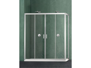 Угловая душевая кабина с раздвижной дверью