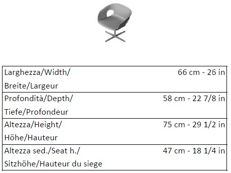 La Cividina Вращающееся кресло для залов ожидания Bennett sun-id-1349450 - Вид №2