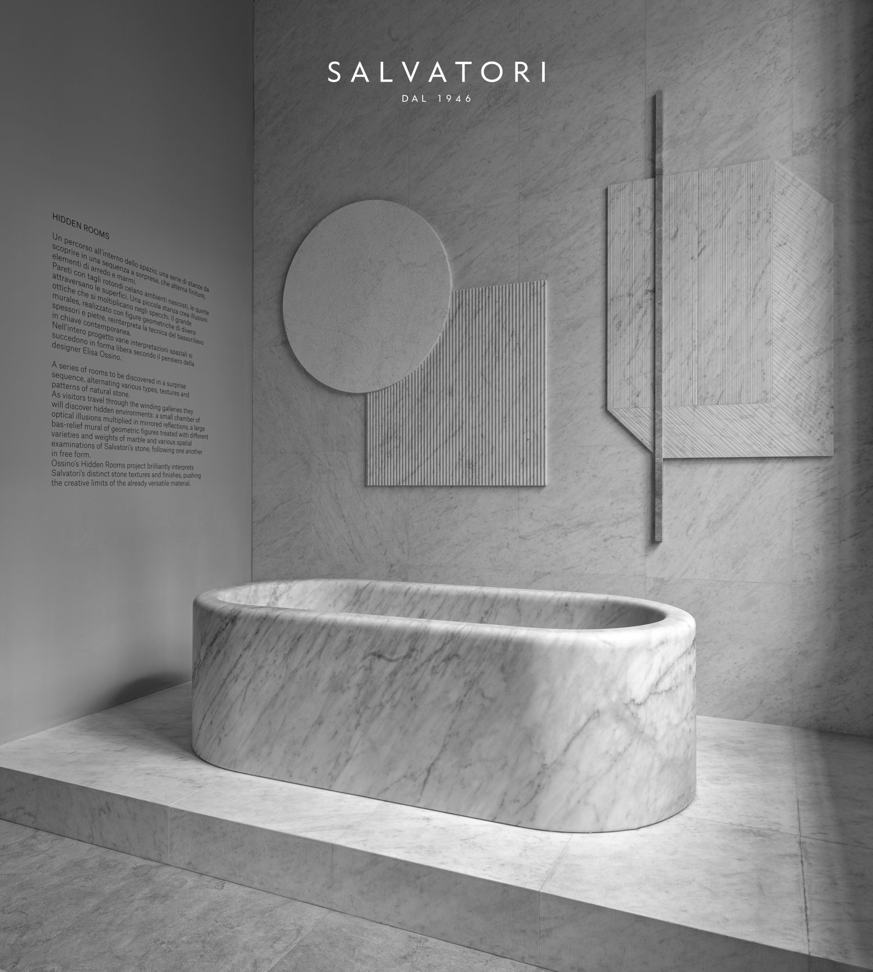 Мраморная ванна в центре комнаты Salvatori Balnea ARCH-00063068 - Вид №4