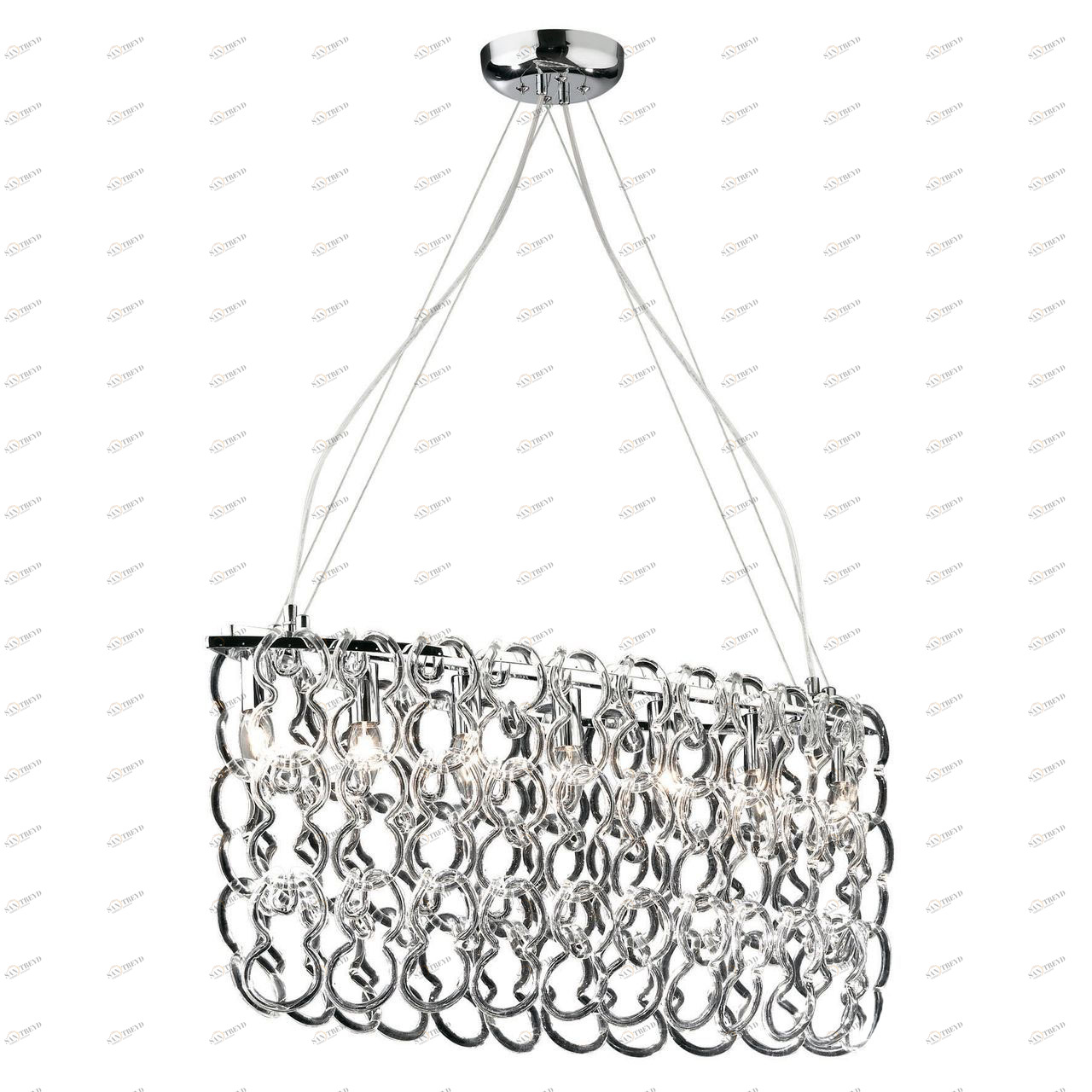 Люстра дизайнерская Loud хром Niagara SP7 IDEAL LUX ДИЗАЙНЕРСКИЕ, NIAGARA 057391 Хром 