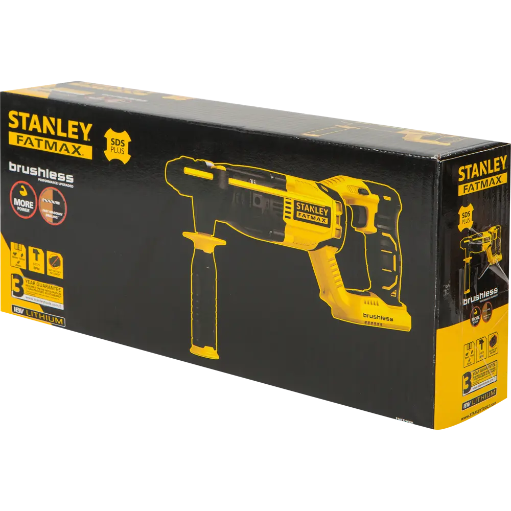 Перфоратор аккумуляторный Stanley Fatmax FMCD900B-XJ, 18 В Li-ion, без АКБ STLM-2063421 - Вид №5