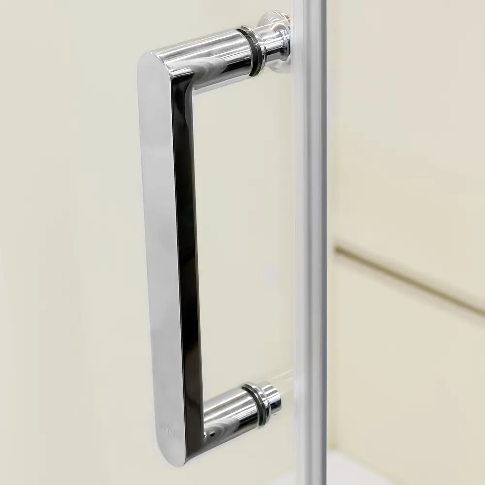 Душевая ширма Sensea Quad квадратный 100x100 см хромированный профиль прозрачное стекло раздвижной 18121193 STLM-2132155 Без серии - Вид №5