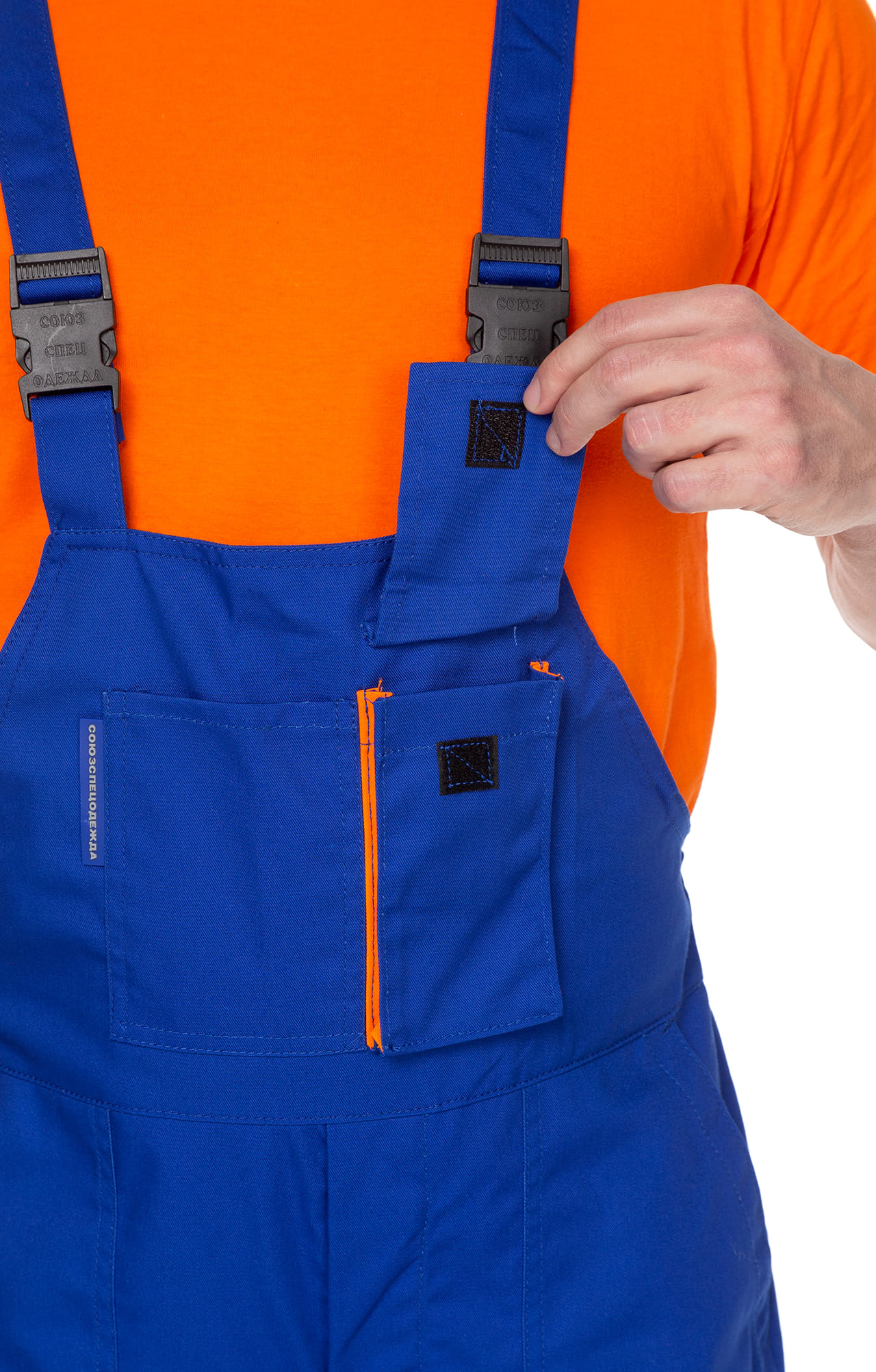 65625 Полукомбинезон "Эксперт-2" василек  Летняя спецодежда  размер 60-62/170-176  - Вид №5