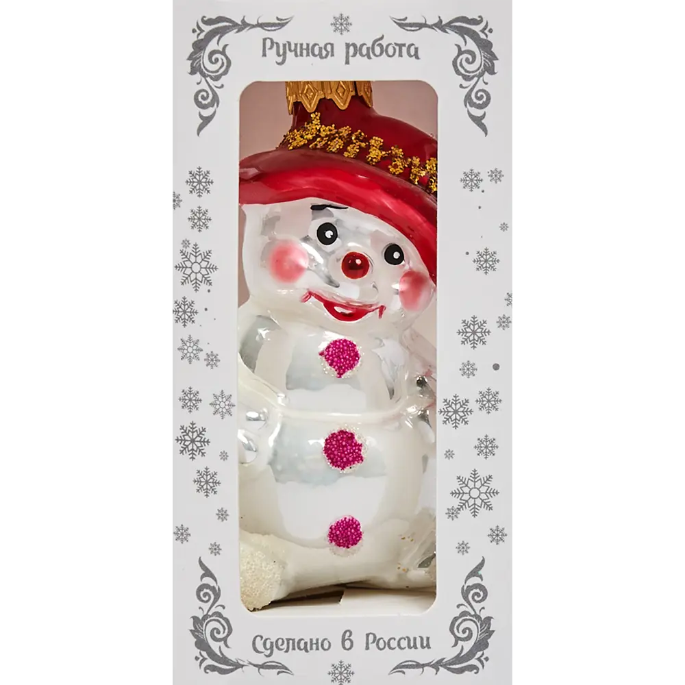 82856232 Елочное украшение Ёжик/Снеговик высота 10 см STLM-0952730 Santreyd  - Вид №6