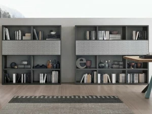 Gruppo Tomasella Модульный книжный шкаф с письменным столом