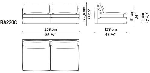 B&B Italia Диван из ткани Richard sun-id-1429934 - Вид №62