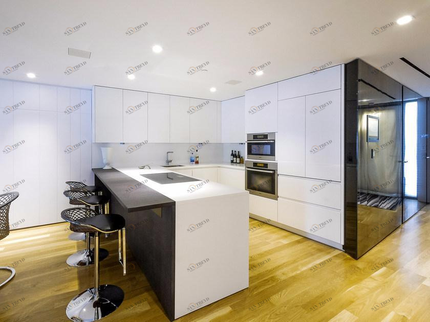 TM Italia Cucine Кухня из Corian® и венге с полуостровом T45 sun-id-1480894