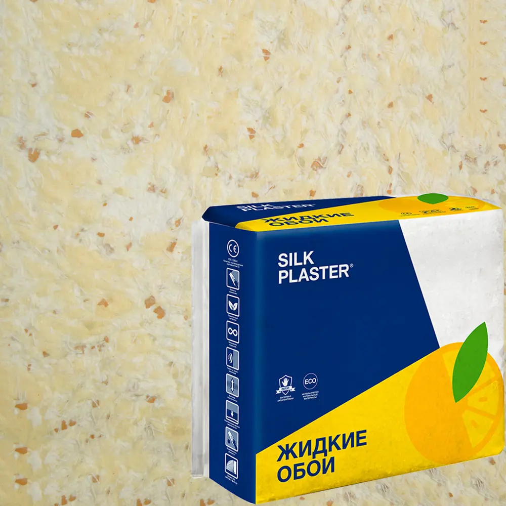 82736082 Жидкие обои Silk Plaster Absolute А402 1.1 кг цвет абрикосовый/желтый STLM-0035104