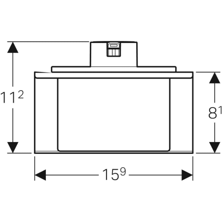 131.119.00.1 Диспенсер для мыла для сантехнического модуля Geberit Monolith для раковина Geberit  - Вид №2