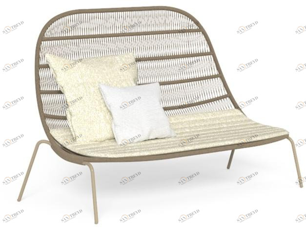 Talenti 2-х местный веревочный садовый диван Panama Pandivlon