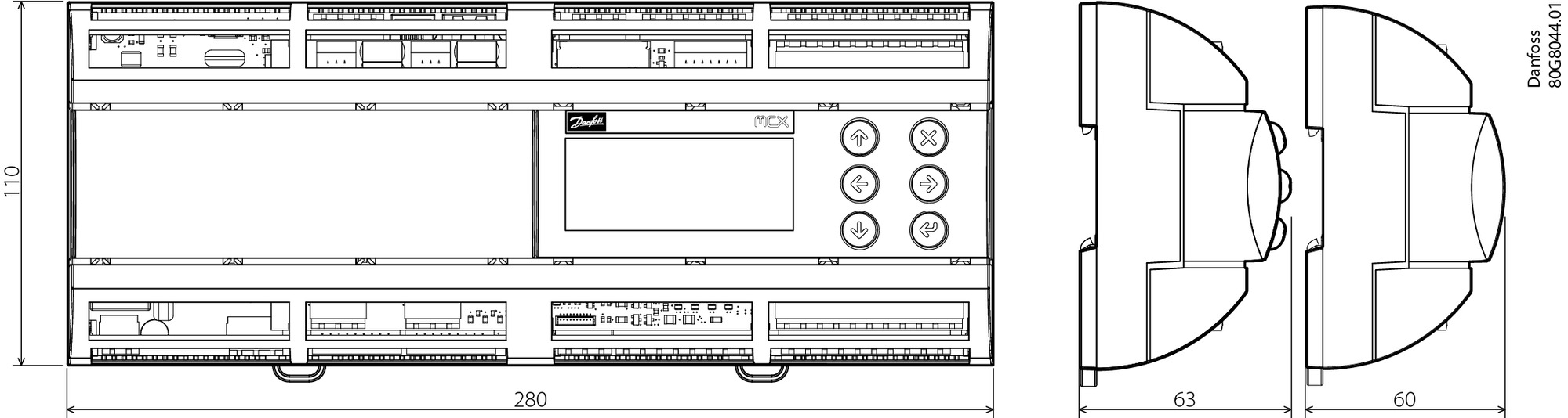 Danfoss MCX 152V MCX152V контроллер программируемый 080G0284  - Вид №6