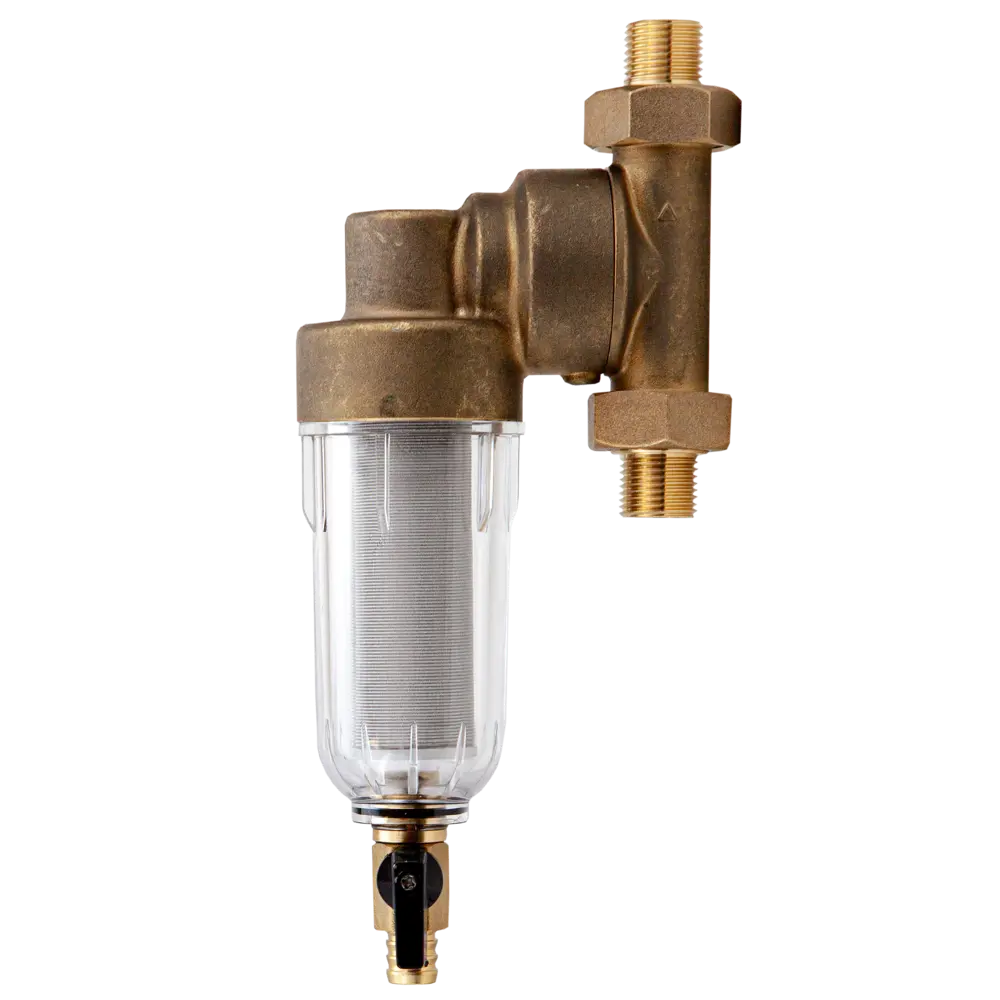 Промывной фильтр для ХВС Посейдон 1/2" НР 100 мкм латунь 13626 STLM-2209490