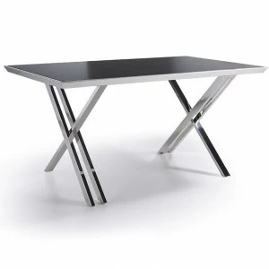 Письменный стол черный с металлическими ножками BZ511 от Angel Cerda ANGEL CERDA  147538 Черный