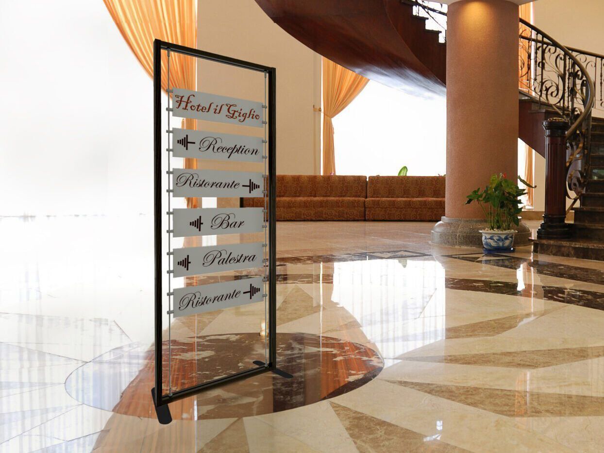 Анодированный алюминиевый самонесущий тотем STUDIO T InUno ARCH-00003005 - Вид №1