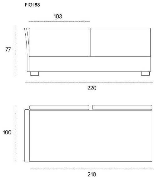 Casamania & Horm Диван-кровать со съемным чехлом из ткани Isole figi sun-id-1472129 - Вид №7
