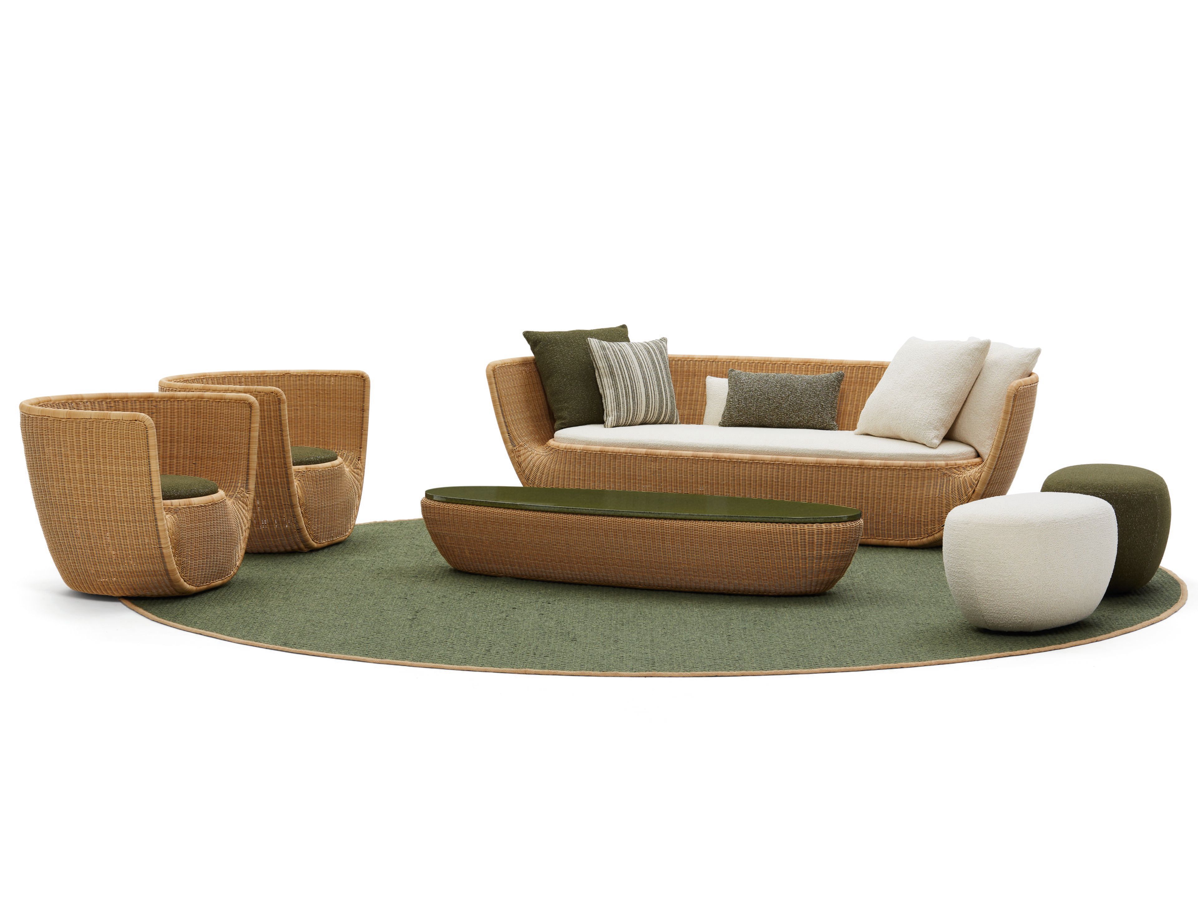 3-местный садовый диван из ПВХ DE PADOVA Afternoons ARCH-00152267 - Вид №1