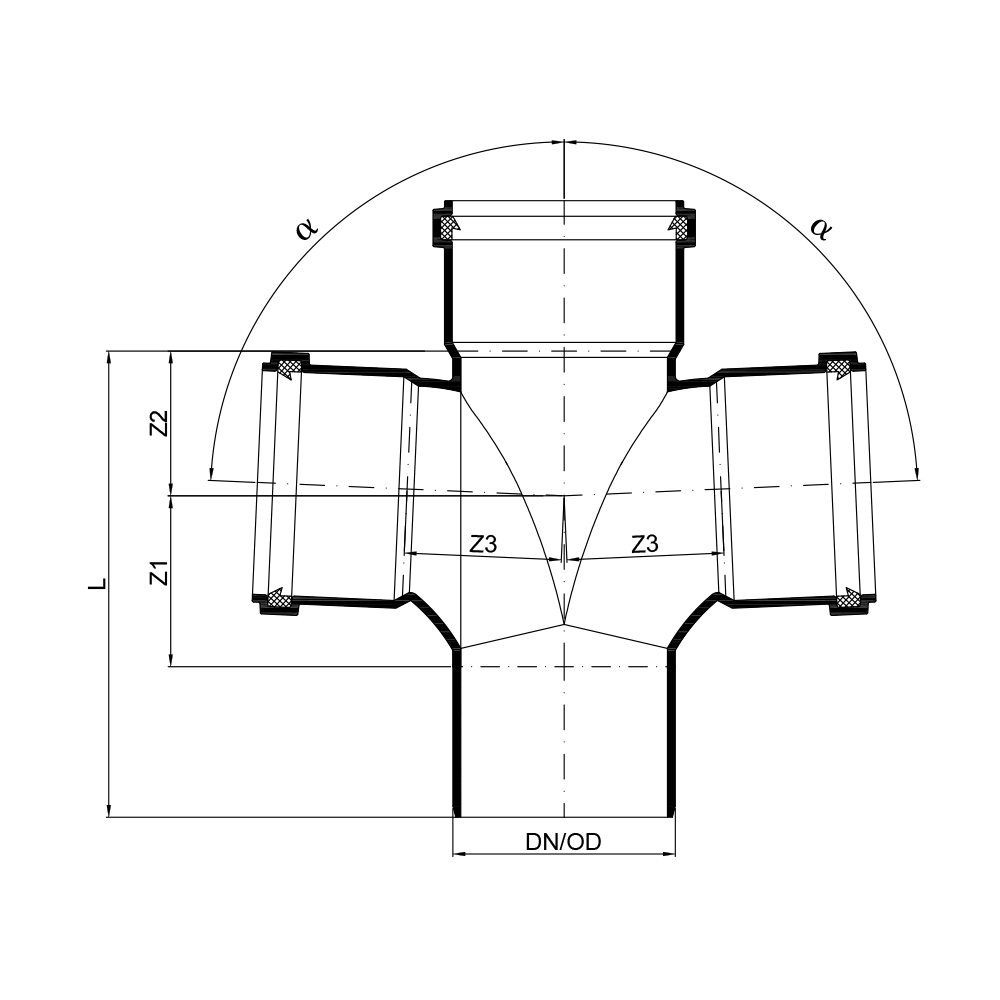 02272 Крестовины Tece  - Вид №1