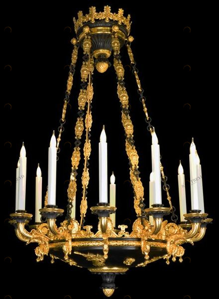 Tisserant Люстра из бронзы sun-id-1344500