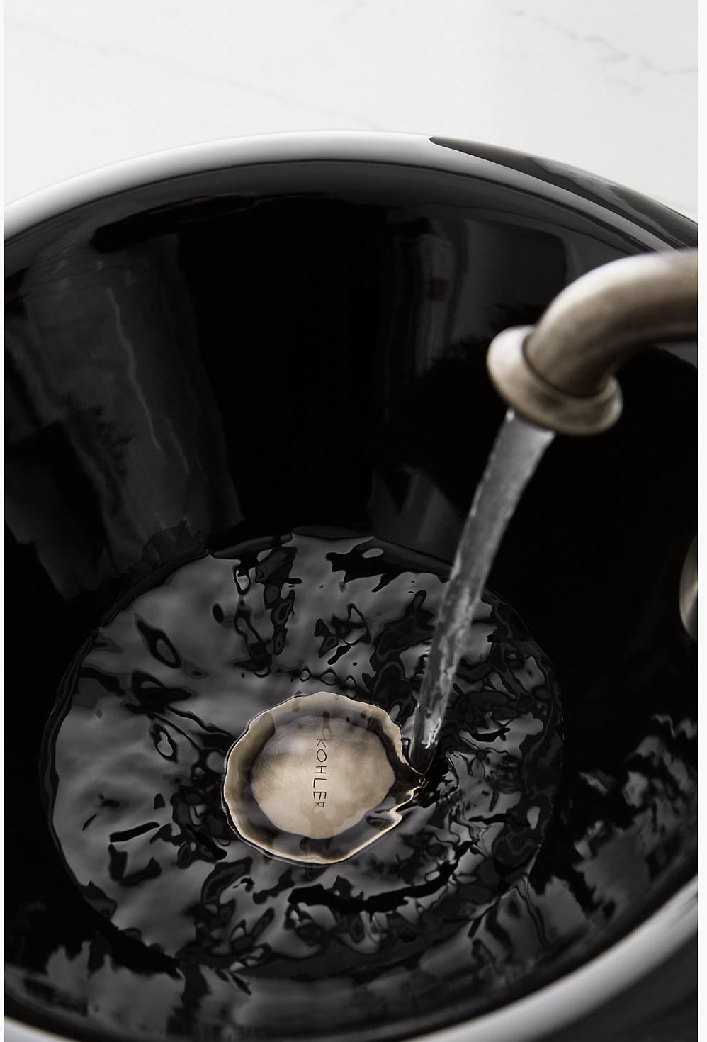 KOHLER Круглая встраиваемая раковина для ванной комнаты Iron Plains с краской Iron Black с нижней стороны K-20211-P5-FF  - Вид №8
