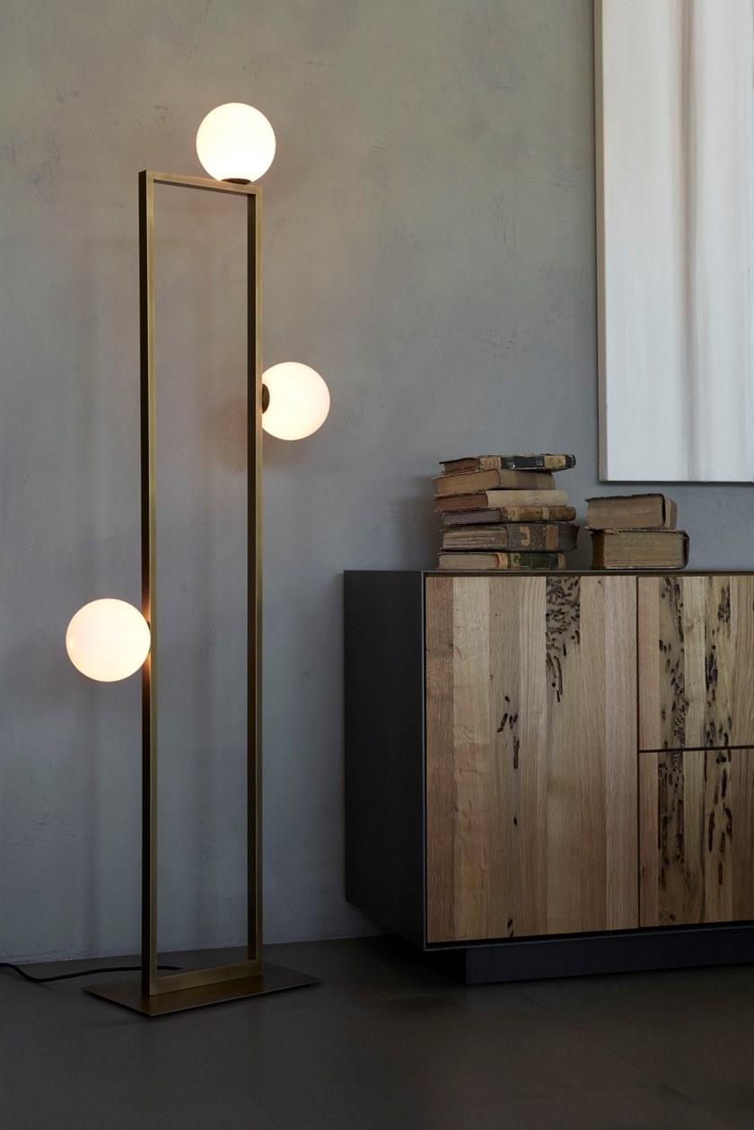 VeniceM Светодиодный торшер из никеля Mondrian sun-id-1361674 - Вид №2