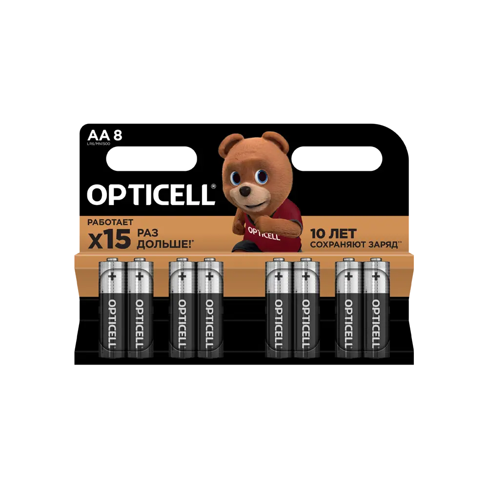Алкалиновые батарейки Santreyd Opticell Basic AA 8 шт — надежное питание для ваших устройств 89361708 STLM-1461727