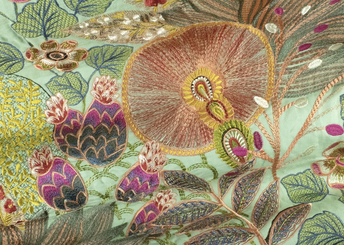 Обивочная ткань с цветочным рисунком Jannelli&Volpi СП GRANDE CORNICHE FABRICS ARCH-00051111 - Вид №6