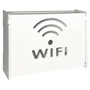 Короб для роутера 31x22 см пластик белый