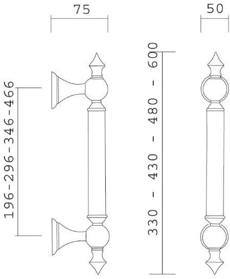 Pasini Ручка из латуни  0200  - Вид №1