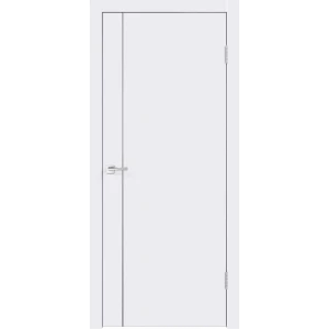 Дверь межкомнатная Смарт М1 глухая цвет белый 70х200 см (с замком)