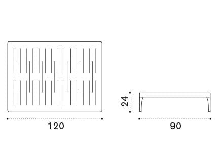 Алюминиевый прямоугольный садовый столик Ethimo ARCH-00077507 - Вид №4