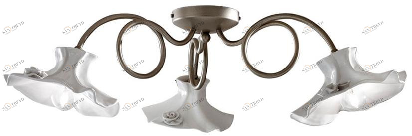 FERROLUCE Керамический потолочный светильник с фиксированным кронштейном Lecco C1294-3/5