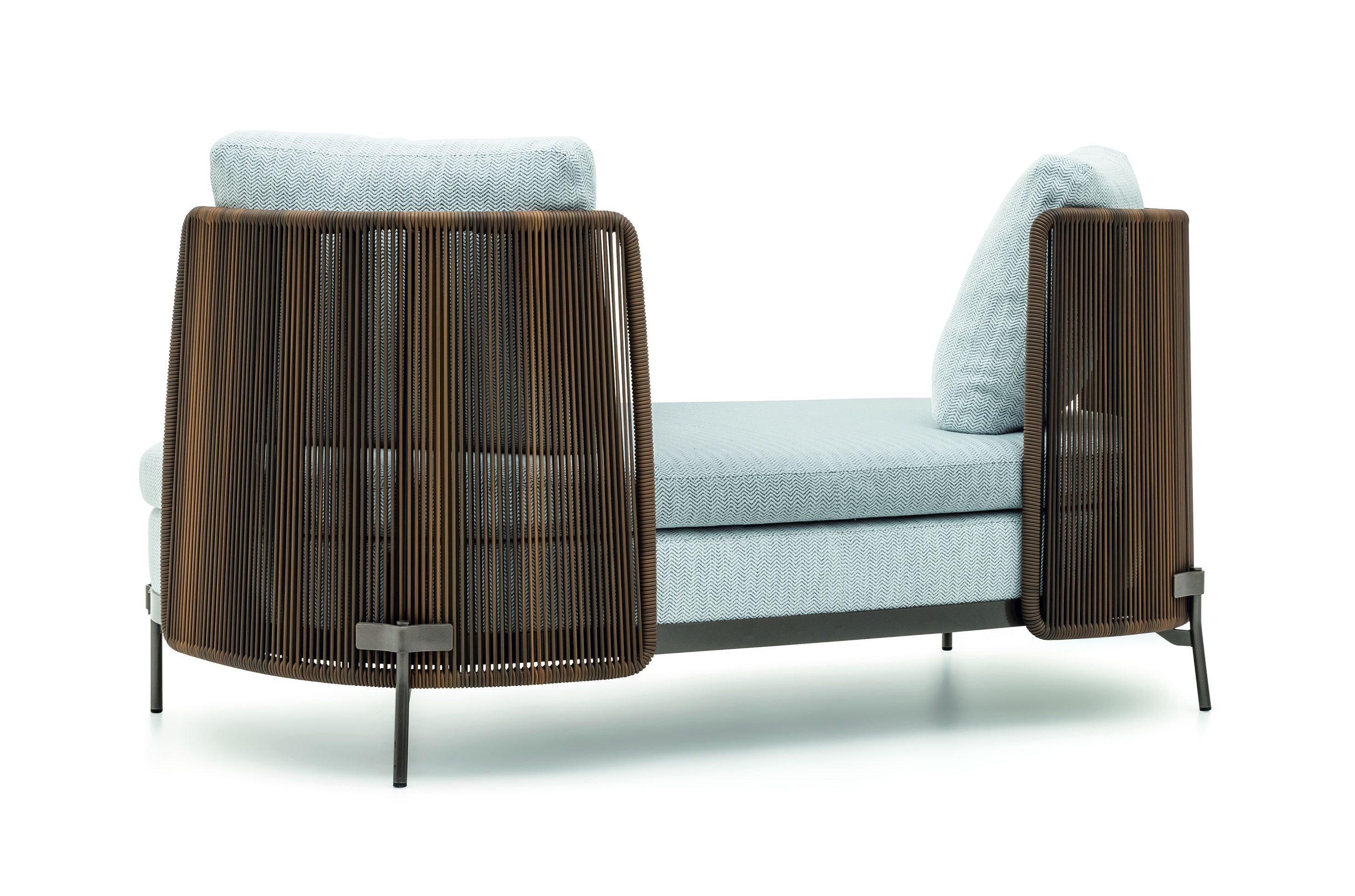 Ткань 2 местный открытый диван Minotti Tape Cord Outdoor ARCH-00044676 - Вид №7