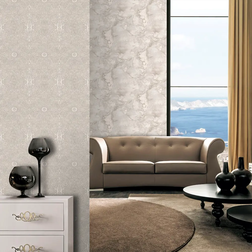 Обои флизелиновые Erismann Neochic бежевые 1.06 м 60134-02 Santreyd STLM-2006526 - Вид №3