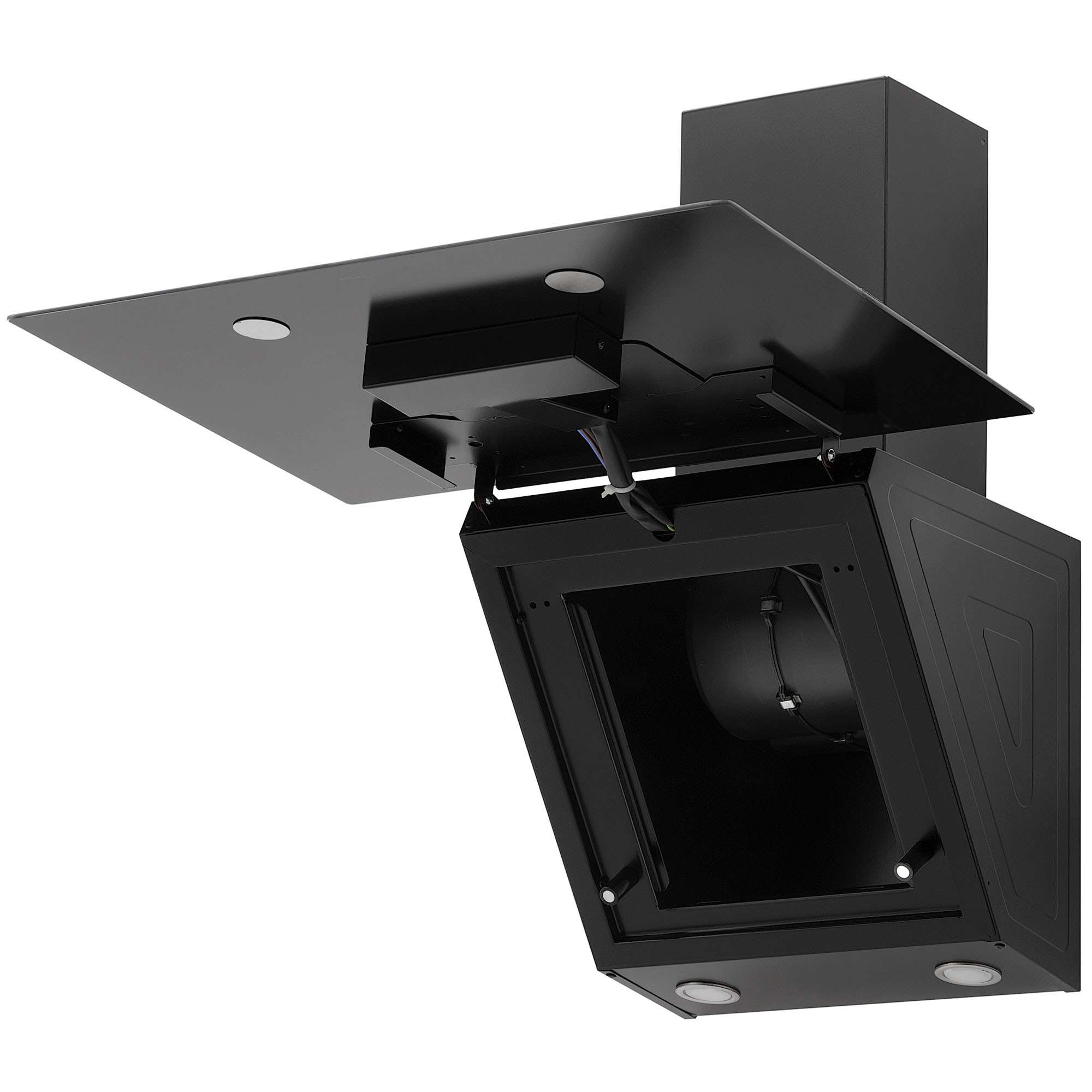 9238742 Вытяжка наклонная KRONA GABRIELE E 600 1 S черный/серебристый KRONA1 STDN-0118112 - Вид №7