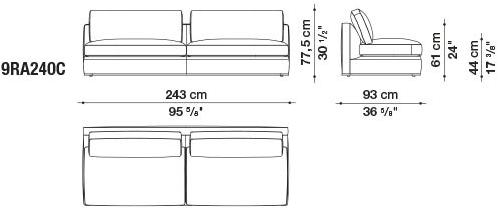 B&B Italia Диван из ткани Richard sun-id-1429934 - Вид №24