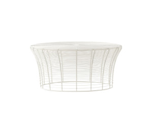 Железный круглый низкий журнальный столик