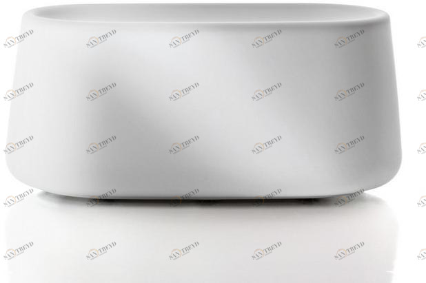 Magis Кашпо полиэтиленовое прямоугольное низкое Tubby sun-id-1364767