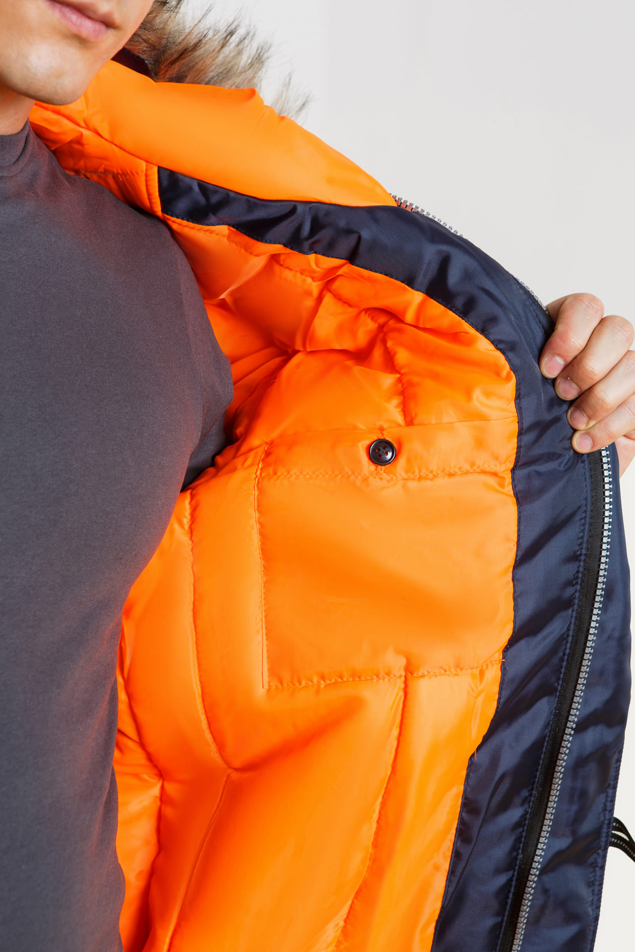 61396 Куртка "Север" зимняя темно-синяя  Зимняя спецодежда  размер 56-58/170-176  - Вид №13