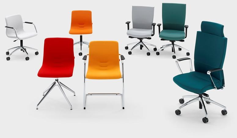 Viganò Офисное кресло из ткани с колесами на козелке Queen fabric sun-id-1426184 - Вид №2