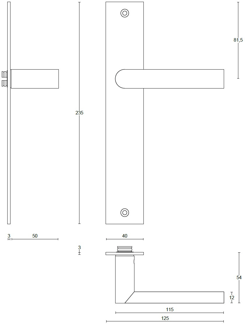 Formani Ручка из нержавеющей стали на пластине Arc sun-id-1508454 - Вид №1