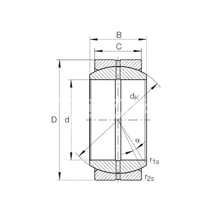 IS1835 Подшипник GEZ50 ES ISKRA  - Вид №1