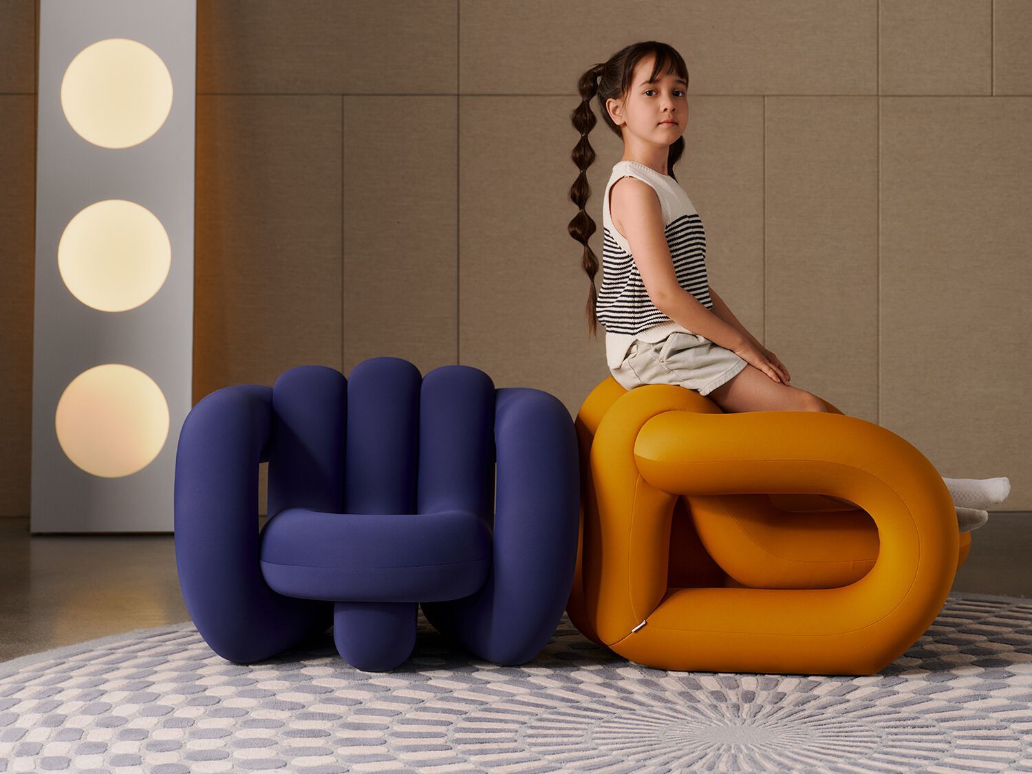 Тканевое кресло с подлокотниками HC28 maison TWISTY MINI ARCH-00129378 - Вид №9