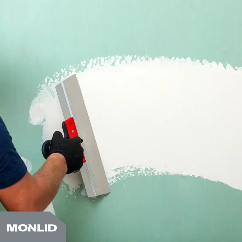 Универсальная шпатлевка финишная акриловая MONLID 15 кг Шпатлевка выравнивающая для сух и влаж пом 15 кг STLM-2071354 - Вид №2