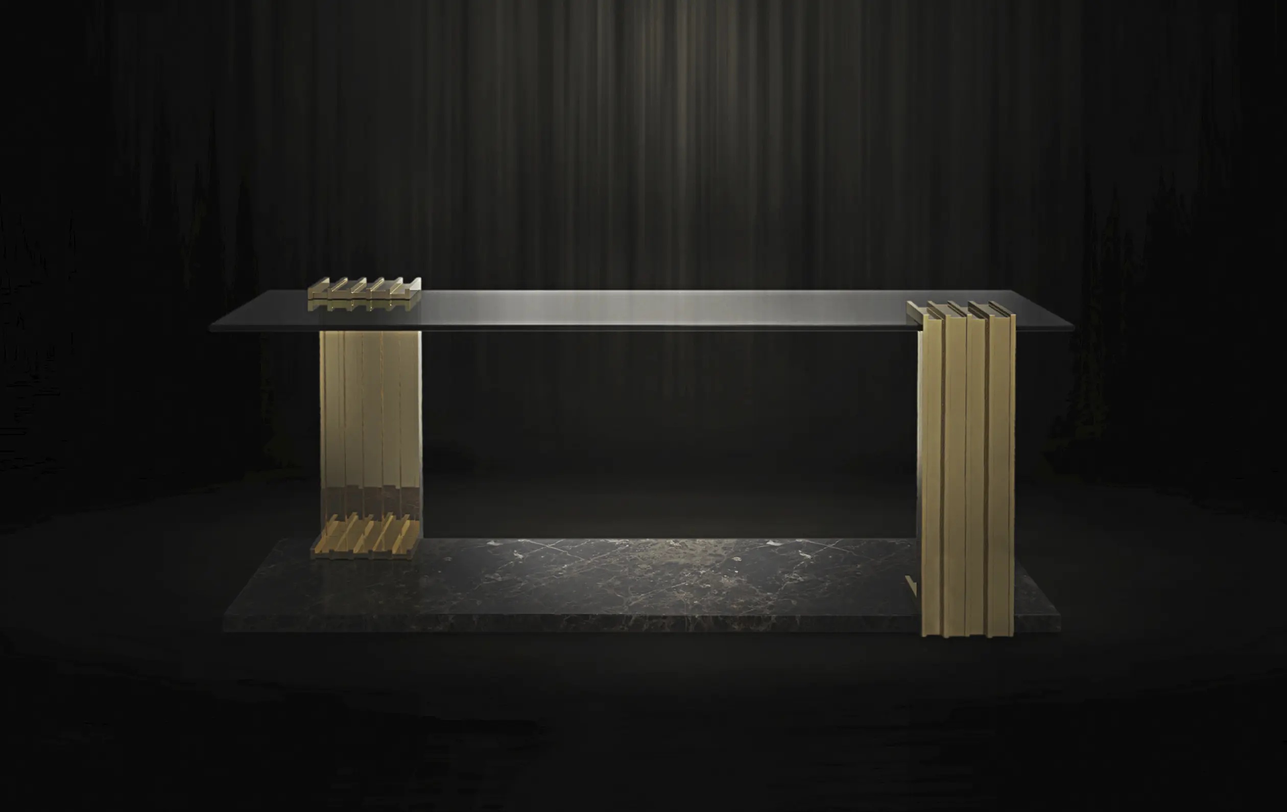 Длинный столик LUXXU Vertigo 215 - Вид №6