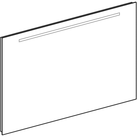 GEBERIT 500.584.00.1 Зеркало с подсветкой Option Basic, подсветка сверху  - Вид №1