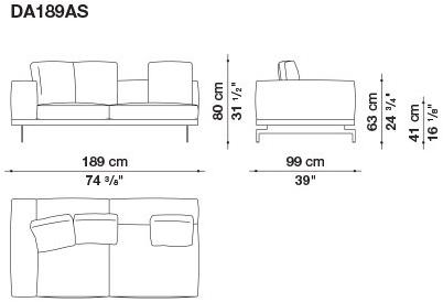 B&B Italia 3-х местный тканевый диван Dock sun-id-1376507 - Вид №109