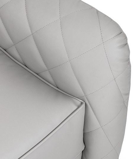 LUXXU Стеганое кожаное кресло с подлокотниками Charla sun-id-1381779 - Вид №2