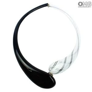 946 ORIGINALMURANOGLASS Колье Дениз филигрань - муранское стекло OMG 21 см