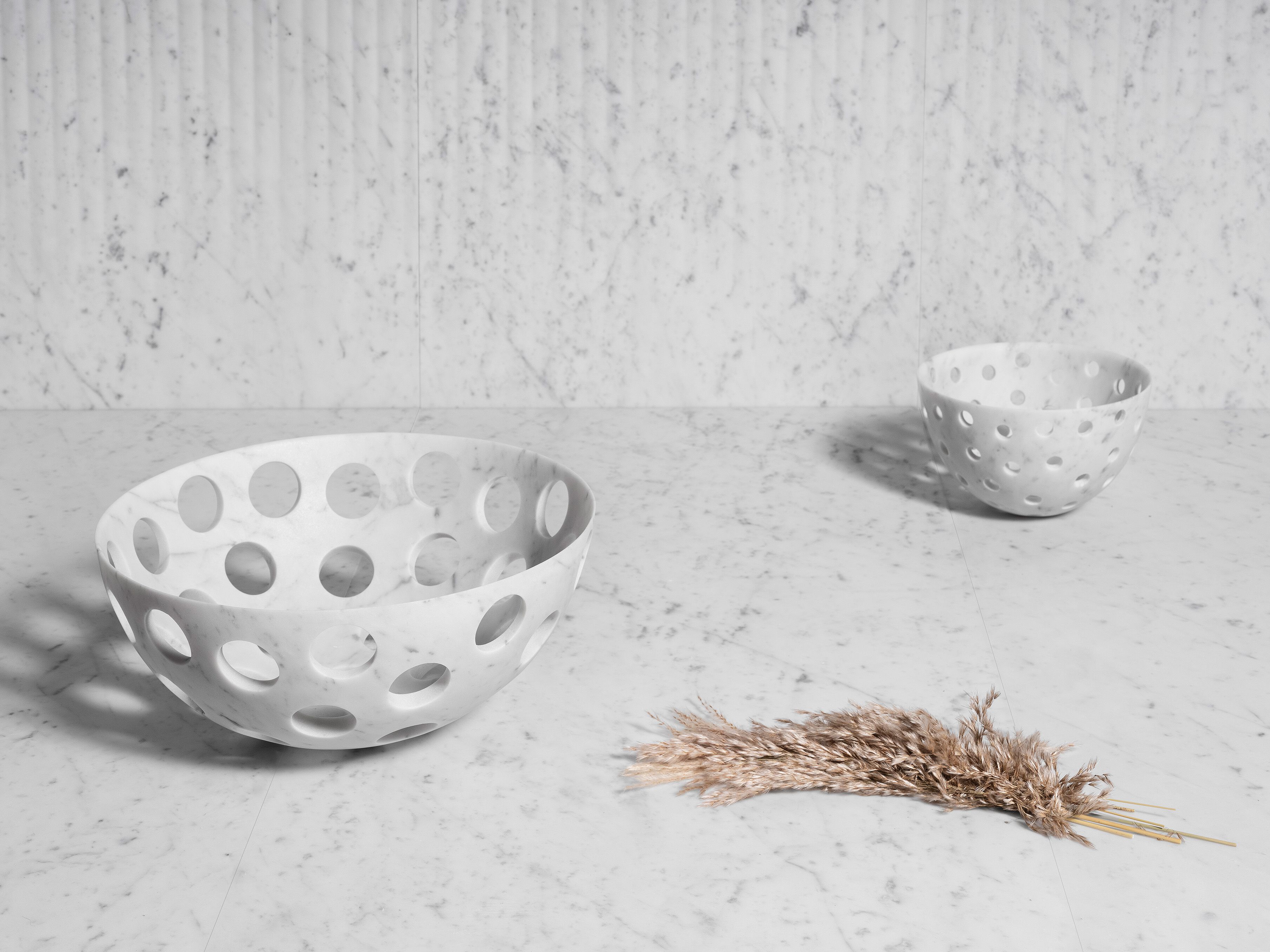 Мраморная чашка LUCE DI CARRARA Perforation ARCH-00077607 - Вид №1